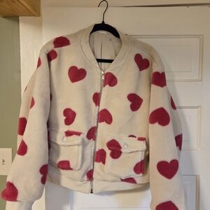 Heart Patterned Women's Cardigan